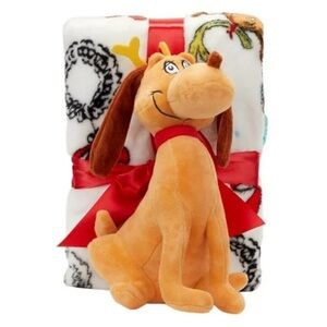 Dr. Seuss Blanket Throw with Max Plushie